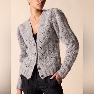 St. Roche Maeve cardigan light grey